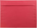 JAM PAPER 9 x 12 Booklet Colored Recycled Envelopes - Red Recycled - 25/Pack