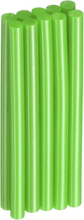 HARFINGTON 10pcs Hot Glue Sticks 0.28" Dia x 3.94" Long EVA Mini Hot Melt Adhesive Glue Stick for Hot Melt Gun Wood Plastic Glass Flowers Fabrics Foam, Light Green