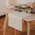 Linen Light Natural Table Runner 72 Inches - 100% Pure Linen Cloth Fabric Hemstitch Table Runner 14 x 72 Inch for Dining, Dresser, Thanksgiving, Fall Christmas - Lino