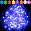 Aogist 50pcs Blue Balloon Lights,Long Standby Time Waterproof Mini Light,Battery Powered,Round LED Ball Lamp for Latex Balloon Paper Lantern Party Wedding Festival Christmas Halloween Decorative