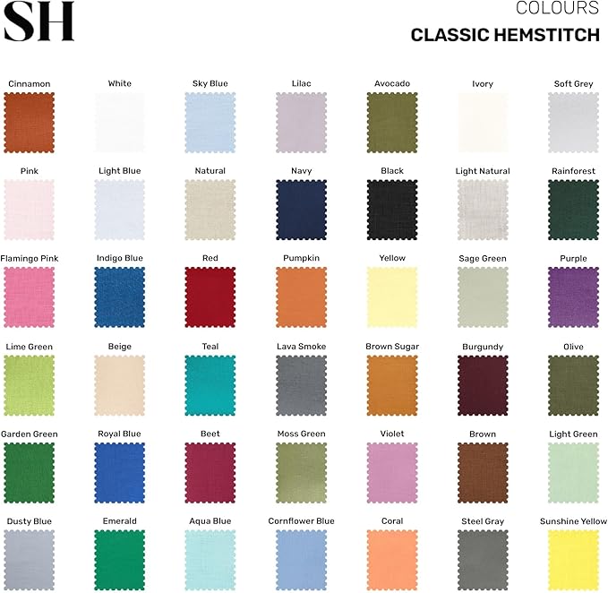 Solino Home Linen Moss Green Table Runner 72 Inches Long - 100% Pure Linen Hemstitch Table Runner 14 x 72 Inch for Dresser, Dining, Fall, Autumn, Halloween, Thanksgiving - Classic Hemstitch