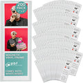 pbf PHOTO BOOTH FRAMES 2x6 Magnetic Picture Frames for Refrigerator | 2 x 6 Clear Magnetic Vinyl Frames for Photo Strips for Fridge (200-Pack)