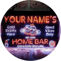 ADVPRO Personalized Your Name Custom Home Bar Beer Established Year Dual Color LED Neon Sign White & Orange 12 x 8.5 Inches st6s32-p1-tm-wo