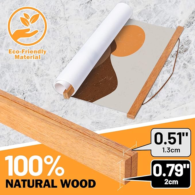 15x21 15x23 15x30 Poster Frame, Magnetic Light Wood Frame Hanger for Photo Picutre Canvas Artwork Art Print Wall Hanging (1 Pack, 15")