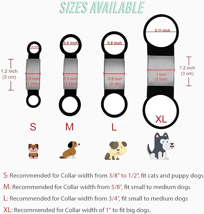 Personalized and Custom Dog Tag for Pets - No Noise - Engraved Name Tag - Slide On ID Tags and Collar Tags for Small, Medium, Large Dogs and Cats - Silent Customized