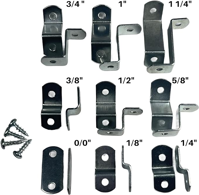 Canvas Clips for Picture Framing Screws Included 15 per Pack ( Choose Your Offset Size ) by E.H.C. (3/4" Offset)