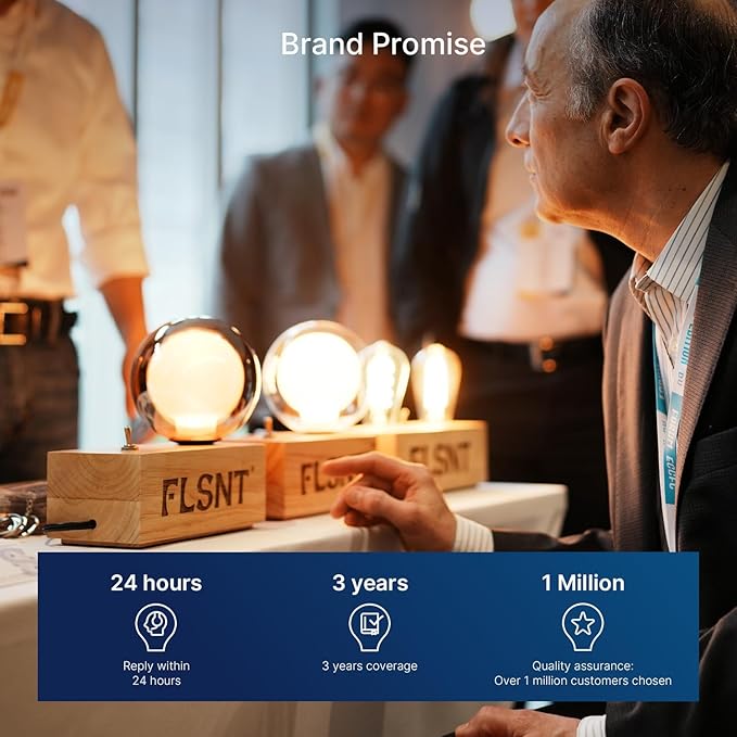 FLSNT 24 Pack LED Candelabra Bulbs 60W Equivalent, B11 Dimmable LED Chandelier Light Bulbs, E12 Base, 2700K Soft White