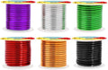 Mandala Crafts 10 Gauge Anodized Aluminum Craft Wire for Jewelry Making - 120 FT Colored Flexible Silver Black Gold Purple Red Kelly Green Wire - Bendable for Bonsai Armature Crafting Sculpting