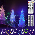 HXWEIYE 6 Pack Multicolor Fairy Lights Battery Operated with Remote & Timer, 7ft 20LED Mini String Lights Mason Jar Lights, Waterproof Firefly Starry Lights for DIY Wedding Party Bedroom Patio