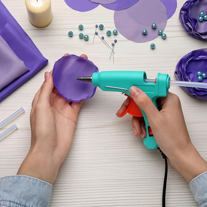 uxcell 20pcs Hot Glue Sticks for Glue Gun 7mm/0.27-inch x 4-inch Mini Hot Melt Adhesive Glue Stick Wine Red