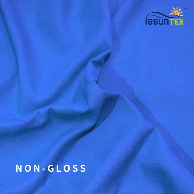 ISSUNTEX 10X24 ft Background Muslin Backdrop, Photo Studio, Collapsible High Density Screen for Video Photography and Television-Blue