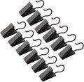 JANYUN 120 Pack Clip Hook Set Stainless Curtain Clips for Curtain Photos Home Decoration Art Craft Dispaly Hang Clip (Black)