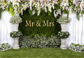 Wedding Arch Flower Backdrop - 10x6.5ft Mr & Mrs Engagement & Anniversary Photography & Bridal Shower Background