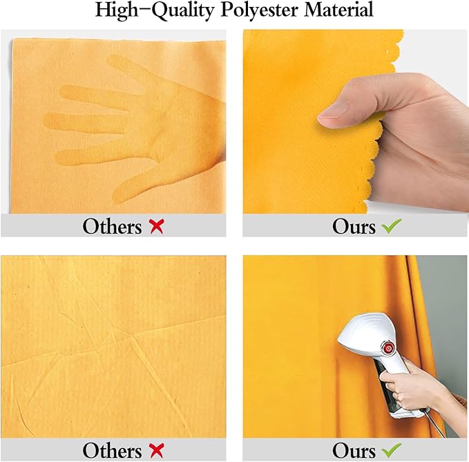 Yellow Background 6x9FT Solid Color Photo Backdrop Screen Video Recording Curtain Party Decor Photography Studio Props