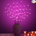 Led Branch Light Battery Operated Lighted Branches Vase Filler Willow Twig Lighted Branch 30 Inch 20 LED for Christmas Home Party Decoration Indoor Outdoor Use Pack of 2 Pink