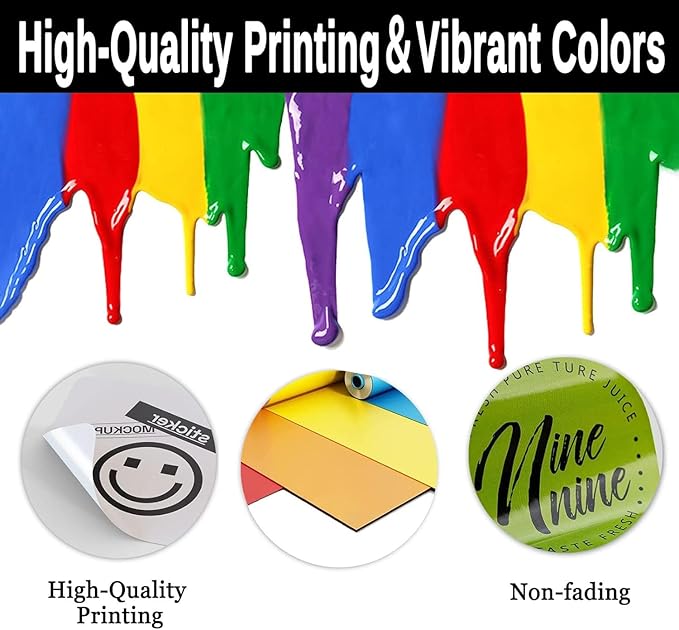 Personalized Custom Stickers Labels for Wedding Favors Birthday, Business Logo Photo Shipping Customized Sticker.Waterproof, Fade & Heat Resistant and Cold Resistant. 60 to 1000 (Wreath E, 2 Inch)