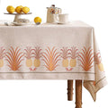 patdrea Designer Linen Tablecloth for Rectangle Table,Pineapple Pattern Colorful Tropical Style Tablecloths,Table Cover Cloth Decor for Kitchen Dining Christmas,Thanksgiving,55"x87"-Pineapple B