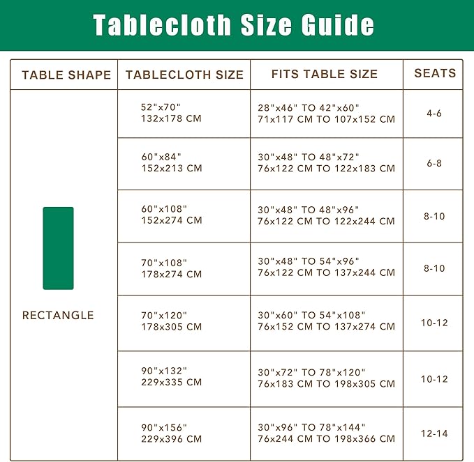 Biscaynebay Textured Fabric Christmas Rectangle Table Cloth 52x70 Inches, Gold Water Resistant Tablecloths for Dining, Kitchen, Wedding, Parties etc. Machine Washable