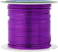 Mandala Crafts 16 Gauge Anodized Aluminum Craft Wire for Jewelry Making - 100 FT Colored Flexible Purple Wire - Bendable for Bonsai Armature Crafting Sculpting