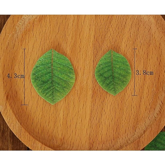 GEORLD 24Pcs Edible Cake & Cupcake Toppers Green Leaves Decoration …