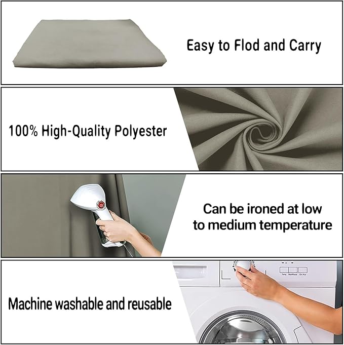 Portrait Backdrop Cloth 8x10FT Gray Screen Backdrop Photo Background, Professional Photography Video Studio Props