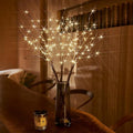 Birchlitland Lighted Branches for Vase 32in Tall 150 LED Plug in, Brown Artificial Willow Lights with Timer Home Christmas Party Mantle Decor
