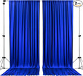 AK TRADING CO. 10 feet Wide x 12 feet Long Polyester Backdrop Drapes Curtains Panels with Rod Pockets - Wedding Ceremony Party Home Window Decorations - (Royal)