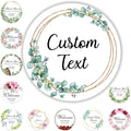 250 Pack Custom Stickers Personalized Labels for Business Logo Customized Vinyl Wedding Favors Birthday Baby Bridal Shower Make Your Own 1 Inch-10 Inch,lable-flower250