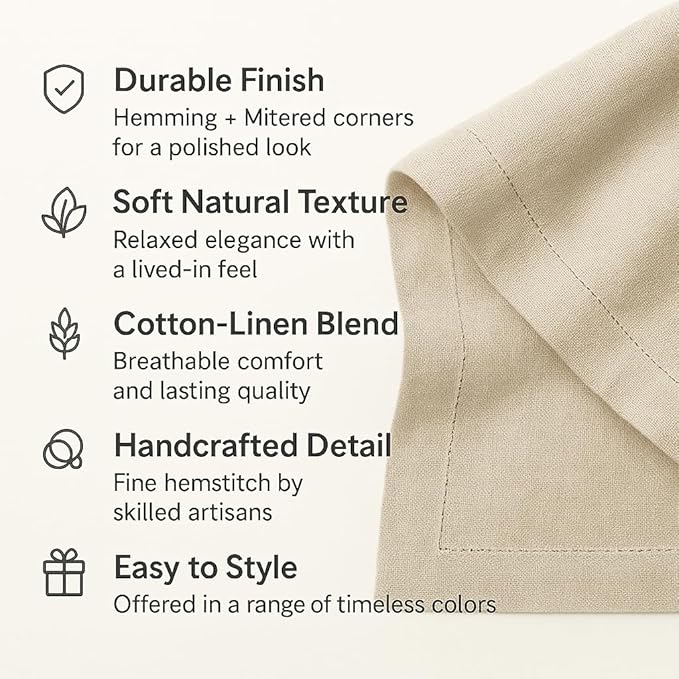 Pumpkin Table Runner 90 Inch– Cotton Linen Hemstitch Farmhouse Table Runner 14x90 –Washable Fabric for Dining, Fall, Halloween, Thanksgiving, Spring, Summer, Wedding, Everyday Décor – Serena