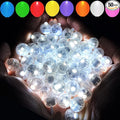 Aogist 50pcs White Balloon Lights,Long Standby Time Waterproof Mini Light,Battery Powered,Round LED Ball Lamp for Latex Balloon Paper Lantern Party Wedding Festival Christmas Halloween Decorative