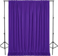 DWCN 10x7 FT Backdrop Curtains for Parties, Photography Backdrop Drapes with Rod Pockets for Wedding Decorations Stage Birthday Family Gatherings, 2 Panels 5ft x 7ft, Purple