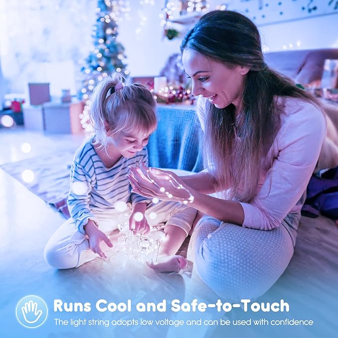 Minetom 6 Pack Fairy Lights Battery Operated String Lights - 7ft 20 LED Waterproof Silver Wire Firefly Lights Waterproof for DIY Crafts Wedding Décor Table Mason Jars Party, White