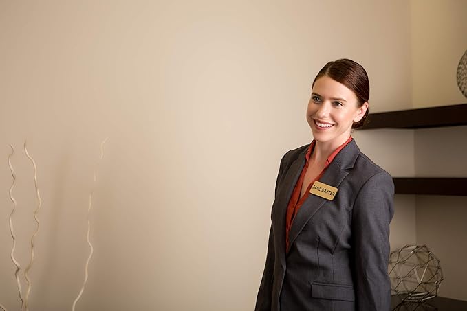 Custom Engraved Name Tag Badges – Personalized Identification with Pin or Magnetic Backing, 1 Inch x 3 Inches, Black/Gold