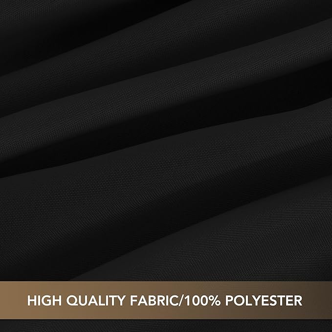 sancua Black Square Tablecloths 85x85 Inch, 2 Pack - Fabric Table Cloth for Square or Round Tables, Washable Polyester Table Cover for Outdoor Party, Birthday, Buffet, Resturant