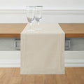 Solino Home Linen Hemstitch Table Runner 36 Inches - Cotton Linen Small Table Runner 14 x 36 Inch Ideal for Dresser and Coffee Tables - Fall, Autumn, Halloween, Thanksgiving, Christmas