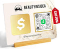 Personalized Custom Metal QR Code Sign Venmo Cashapp Scan to Pay with Stand Instagram Facebook Social Media QR Signs Bar Code QR Plaque Print for Business Salon Beauty Store Restaurant Wifi Sign (Horizontal 1)