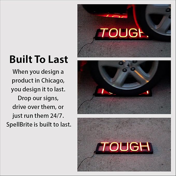 SpellBrite BEER TO-GO Sign | Beer-Related Sign with Neon Look, Blue LED Light Source | 19.8" x 15.0"
