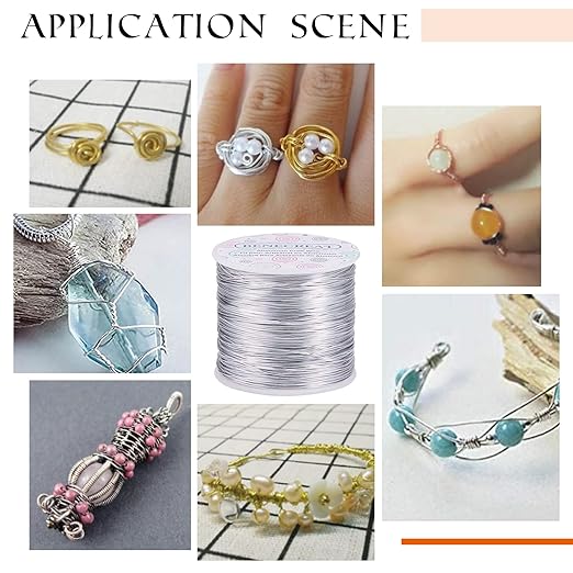 BENECREAT 12 17 18 Gauge Aluminum Wire (17 Gauge,380FT) Anodized Jewelry Craft Making Beading Floral Colored Aluminum Craft Wire - Green