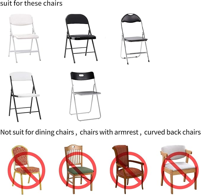 Peomeise Stretch Spandex Folding Chair Cover for Wedding Party Dining Banquet Event (Classic Blue,12pcs)