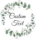 Custom Stickers for Weddings, Birthdays & Businesses - Personalized Labels with Your Logo - Waterproof, Fade and Heat Resistant - Pack of 100-1000 (Wreath J, 2.5 Inch)