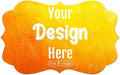 100-500 Custom Stickers Personalized Labels, Customized Stickers with Any Image Logo and Text. Custom Stickers for Business Logo Labels,etc. (Fancy Frame,1.5X1 Inch)