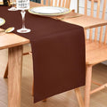 Farmhouse Chocolate Table Runner Dining Table Runners 90 Inches Long Coffee Table Runner for Dresser Living Room Bedroom Holiday Party Banquet 12X90 Inch