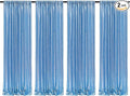 Poise3EHome Baby Blue Sequin Backdrop Curtains,4 Panels 2FTx8FT Glitter Background for Party Birthday Party Baby Shower Wedding Christmas Thanksgiving Holiday Festival Decor