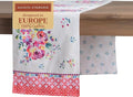 Maison d' Hermine Table Runner 100% Cotton Double Layer Table Runners 108 inches Long Decorative for Home Kitchen Dining Party Wedding Bridal Shower Spring Summer (Rose Garden, 14.50" x 108")