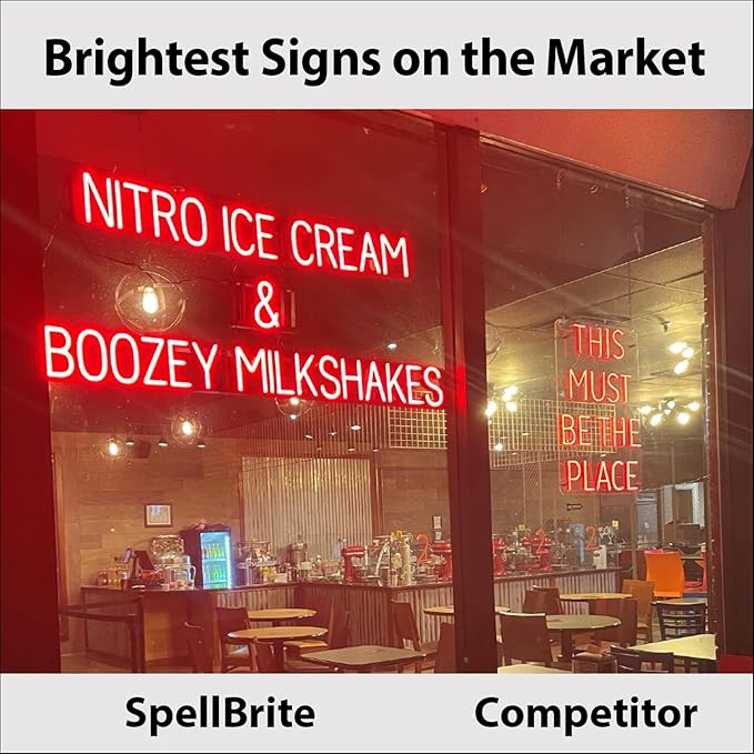 SpellBrite BEER ON TAP Sign | Beer-Related Sign with Neon Look, White LED Light Source | 23.0" x 15.0"