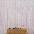 Poise3EHome 6FT x 6FT Iridescent Sequin Photography Backdrop Curtain for Party Decoration