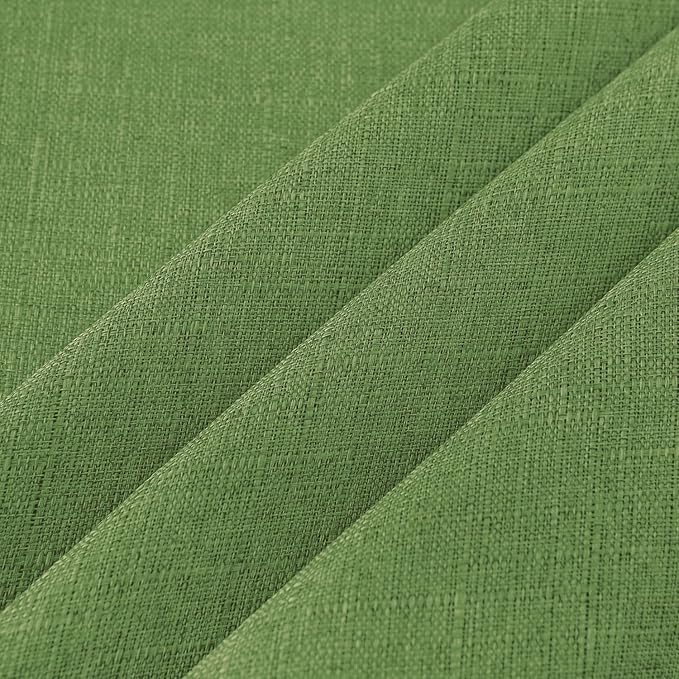 NLMUVW Olive Green Linen Tablecloth Rectangle Water Resistant Textured Natural Table Cloth Farmhouse Table Cover for Kitchen Dining Coffee, 54 x 90 Inch