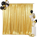 SquarePie Sequin Backdrop Curtain Not See Through Background for Wedding Party 5FT x 7FT Gold