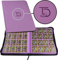 TopDeck 1000 Card Binder - TCG Portfolio - 16 Pocket Card Binder - Ringless Binder Compatible with Pokemon Cards, Yu-Gi-Oh, Magic the Gathering, and More - Side Load Sleeves - Cards Album (Purple)
