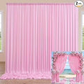 Wrinkle Free Pink Backdrop Curtain for Parties Background, Silky Photo Curtains Backdrop Drapes 2 Panels Back Drop Cloth for Wedding Birthday Photography Baby Shower Decor,10ftx10ft